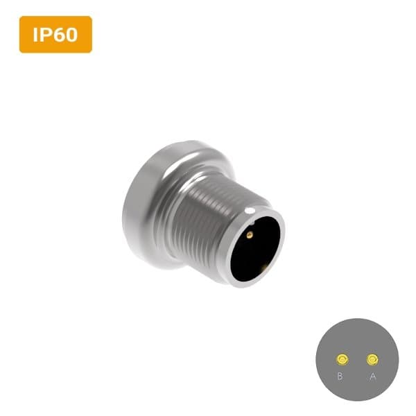 Conector circular militar H16 macho IP60 6 amperes